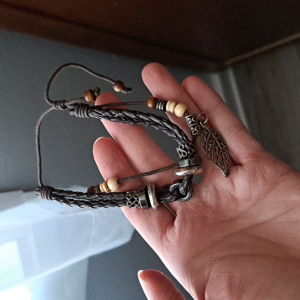 Three Bird Nest Adjustable Bohemian Leather Bracelet
